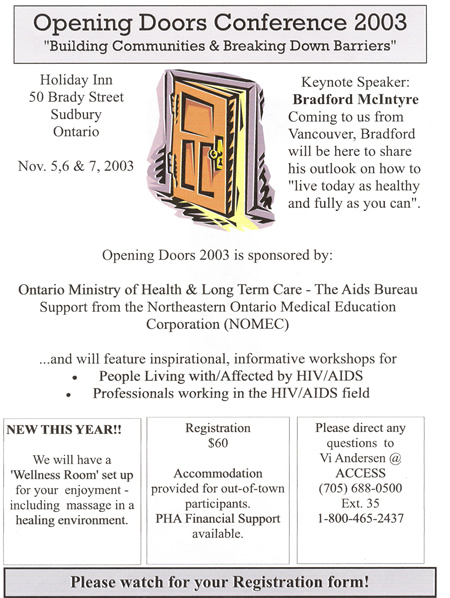 Opening Doors Conference 2003