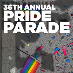 Poster: 36TH ANNUAL PRIDE PARADE - August 3, 2014. Vancouver, BC, Canada.