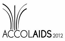 Poster: AccolAIDS 2012 - A biennial awards gala honouring heroes in the BC HIV/AIDS movement. POSITIVE LIVING BC