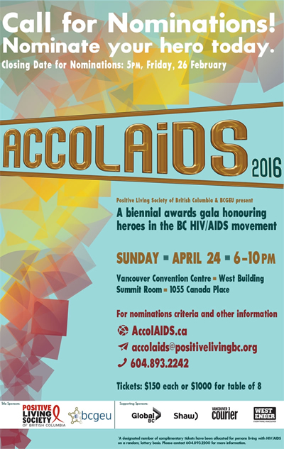 Poster: AccolAIDS 2016 - positivelivingbc.org