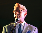 Bradford McIntyre, Master of Ceremonies, at the 30th Vancouver International AIDS Candlelight Memorial, held at 7:30 PM in Alexander Park, 1755 Beach Avenue. May 19, 2013.