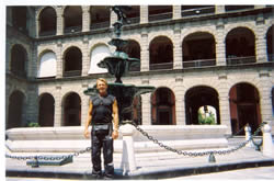 Bradford McIntyre at the National Palace, Mexico City, Mexico. 2004