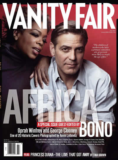 VANITY FAIR Africa - A SPECIAL ISSUE GUEST-EDITED BY BONO - One of 20 Historic Covers Photographed by Annie Leibovitz - www.vanityfair.com