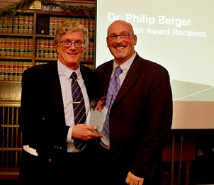 Photo: 2012 Award recipient Dr. Philip Berger with Richard Elliott