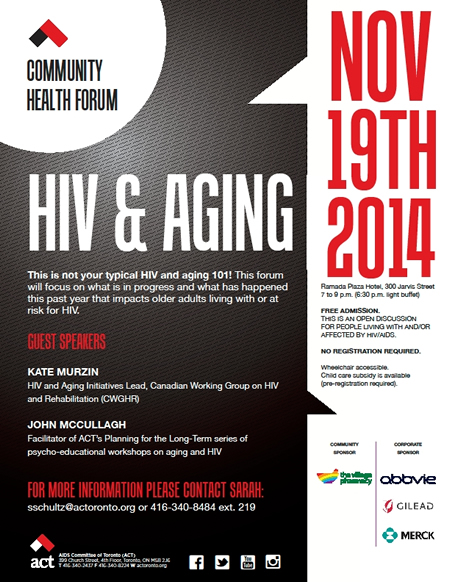 Poster: HIV & AGING - Health Forum - November 19, 2014