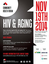 Poster: Community Forum - HIV & AGING - November 19, 2014 - www.actoronto.org