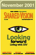 Shared Vision Magazine Cover: Looking Forward Bradford McIntyre Living Positively with HIV  by Sonya Weir - Shared Vision - www.shared-vision.com