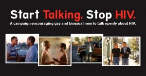 Poster: Start Talking. Stop HIV. www.cdc.gov