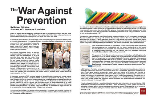 The War Against Prevention