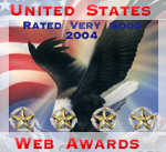 United States Web Award 2004 - RATED VERY GOOD - www.unitedstateswebawards.com