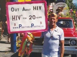 Photo Slideshow: Bradford McIntyre is Out About HIV in the Vancouver Pride Parade, 2004. Vancouver, Canada