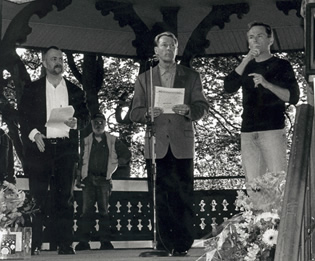 Bradford McIntyre - Guest Speaker at Vancouver 20th International AIDS Candlelight Vigil 2003