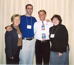 Vi Anderson - Opening Doors HIV/AIDS Conference Coordinator, Shawn Andress - Rseau ACCESS Network - Conference Coorganizer, Bradford McIntyre - Keynote Speaker, Sylvie Daviau - Rseau ACCESS Network - Support Services Coordinator - Opening Doors HIV/AIDS Conference - November 5, 6, & 7, 2003