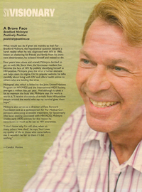 Shared Vision Magazine, A Brave Face Bradford McIntyre Positively Positive - Photo by Jaime Kowal