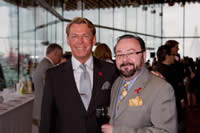 Photo: AccolAIDS 2012 Nominee Bradford McIntyre, AIDS Vancouver Vice Chair, & Brian Chittock, AIDS Vancouver Executive Director - April 29, 2012 - Photo by Kangsoon