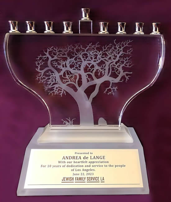 Andrea de Lange - Award