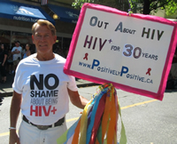 Photo: Bradford McIntyre, OUT ABOUT HIV, HIV+ For 30 YEARS - www.PositivelyPositive.ca - Photo Credit: Charlie Smith - August 3, 2014.