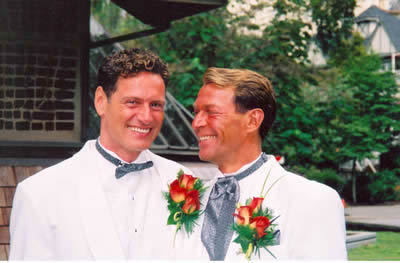 Photo: Deni (Deni Daviau) and Bradford on their wedding day, June 2nd, 2001.
