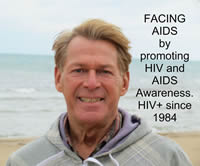 Photo: Bradford McIntyre, FACING AIDS by promoting HIV and AIDS Awareness. HIV+ since 1984. Facing AIDS - November 18, 2013.
