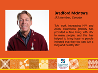 Photo: International AIDS Society (IAS) Member Spotlight: Bradford McIntyre, IAS Member, Canada