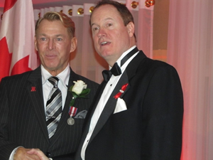 Photo: Bradford McIntyre receives the Queen Elizabeth II Diamond Jubilee Medal on November 27, 2012. Bradford McIntyre receives the Queen Elizabeth II Diamond Jubilee Medal on November 27, 2012.