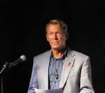 Guest Speaker, Bradford McIntyre, OUT ABOUT HIV, at Artists For Life. J Lounge, September 12, 2010, Vancouver.Canada