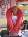 Bradford McIntyre, Positively Positive, Advocate for HIV and AIDS Awareness, wearing Red Ribbon at Scotiabank AIDS Walk For Life Vancouver 2012. Photo Credit: Deni Daviau