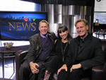 CTV Ottawa News Studio Set with Bradford McIntyre, HIV+ since 1984, CTV Reporter Leanne Cusack & Deni Daviau, Bradford's spouse. November 27, 2012.