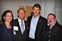 Mitra Motamedi AIDS Vancouver Board Member, Bradford McIntyre AIDS Vancouver Vice-Chair of the Board, Gregor Robertson Mayor of Vancouver and Brian Chittock Executive Director AIDS Vancouver, at the 4th Annual Celebrity Dim Sum an AIDS Vancouver Fundraiser. October 1, 2011 - Vancouver, Canada