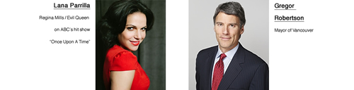 Photos: Lana Parrilla: Regina Mills/Evil Queen, on ABC's hit show Once Upon A Time and Gregor Robertson, Mayor of Vancouver - 9th Annual Celebrity Dim Sum - AIDS Vancouver September 25, 2016