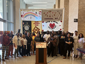 HIV/AIDS leaders from across Mississippi join the National AIDS Memorial and Southern AIDS Coalition to announce a weeklong exhibition of the AIDS Quilt Sept. 28  Oct 4 in Jackson and surrounding communities honoring Black and Brown lives lost to AIDS.