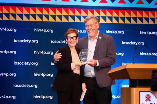 DGHI director Chris Beyrer is honored at the International AIDS Society's HIV Research for Prevention conference in Lima, Peru. DGHI director Chris Beyrer is honored at the International AIDS Society's HIV Research for Prevention conference in Lima, Peru.