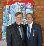 Photo: AccolAIDS 2014 - Deni Daviau with spouse Bradford McIntyre, AccolAIDS 2014 Nominee. April 13, 2014.