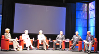 The Broadcast Tapes of Dr. Peter: Talkback Panel - Panellists: Bill Richardson, Dr. Deborah Money, Dr. Stacy Elliott, Dr. David Butcher, Shirley Young,  & David Paperny. CBC Studio 40, Vancouver, Canada. Photo Credit: Bradford McIntyre