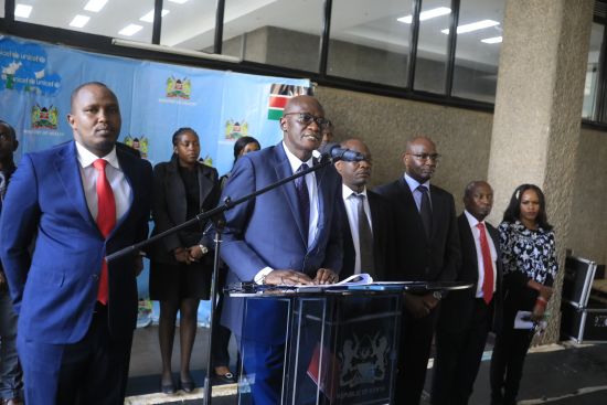 Photo: File image of Director General for Health Dr. Patrick Amoth in a press briefing. File image of Director General for Health Dr. Patrick Amoth in a press briefing.
