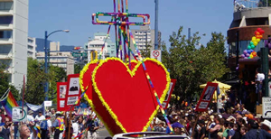 In the Name of LOVE - Vancouver Pride Parade Float. Photo Credit: Bradford McIntyre