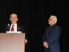 Dr. Julio Montaner and Vancouver Premier Gordon Campbell at the Fall HIV/Antiretroviral Update - December 3, 2010 - Vancouver, Canada.