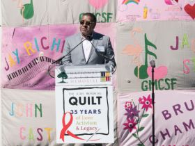 Harold Phillips at the 35th anniversary of the AIDS Memorial Quilt at San Franciscos Golden Gate Park in June 2023
