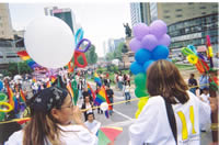 XXVI Marcha Del Orgullo LGBT De La Ciudad De Mexico (26th March of GLBT Pride). Mexico City, Mexico, June 26th 2004. Photo Credit: Bradford McIntyre