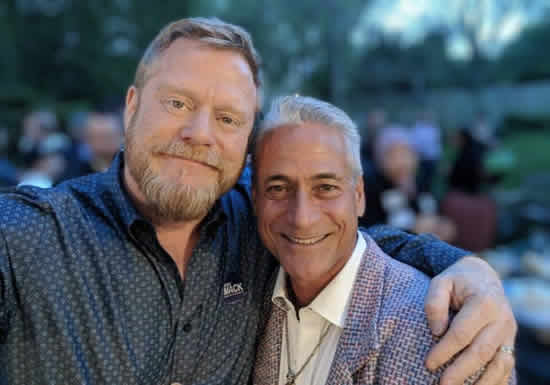 Mark S. King and Greg Louganis in 2018