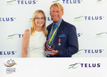Maxine Davis, Executive Director of the Dr. Peter Centre Presented Bradford McIntyre with the Pride Legacy Award, at the PRIDE Legacy Awards presented by TELUS, on July, 20, 2013.