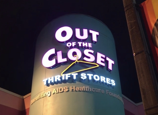IMAGE: OUT OF THE CLOSET THIFT STORES Benefiting AIDS Healthcare Foundation - www.aidshealth.org