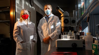 Photo: Nebraska's Patricia Sollars (left) and Gary Pickard have helped develop a vaccine candidate for herpes simplex virus 1 - Photo Credit: Craig Chandler, The University of Nebraska–Lincoln Nebraska's Patricia Sollars (left) and Gary Pickard have helped develop a vaccine candidate for herpes simplex virus 1