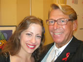 Rachel Nelken, AIDS Vancouver Board of Directors, and Bradford McIntyre, Former AIDS Vancouver Vice Chair, at AIDS Vancouver's 7th Annual Celebrity Dim Sum - Saturday September 27, 2014 - Vancouver Bc. Canada. Photo by Rudolph Schmidt