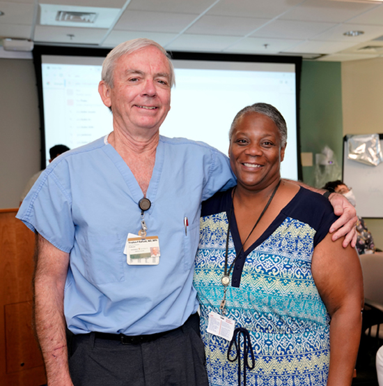 Stephen Raffanti, MD, MPH, with longtime colleague Quentella Carpenter