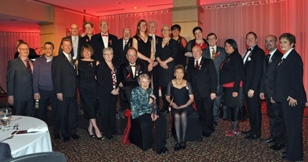 Queen Elizabeth II Diamond Jubilee Medal Recipients for Excellence in the Field of HIV/AIDS in Canada at CAS' World AIDS Day gala on Tuesday, November 27, 2012, Ottawa, Canada. Bradford McIntyre is among 22 Canadians awarded a Queen Elizabeth II Diamond Jubilee Medal for excellence in the field of HIV/AIDS in Canada, November 27, 2012, Ottawa, Canada.