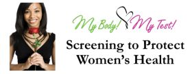 Part of a recruitment flyer from the study. Screening to Protect Women's Health