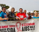 Scotiabank AIDS Walk for Life Vancouver 2012 - Starting Line - Ribbon Cutting Ceremony. Photo Credit: Deni Daviau