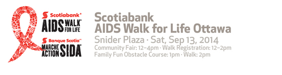 Scotiabank AIDS Walk for Life Ottawa - http://www.aidswalkottawa.ca/
