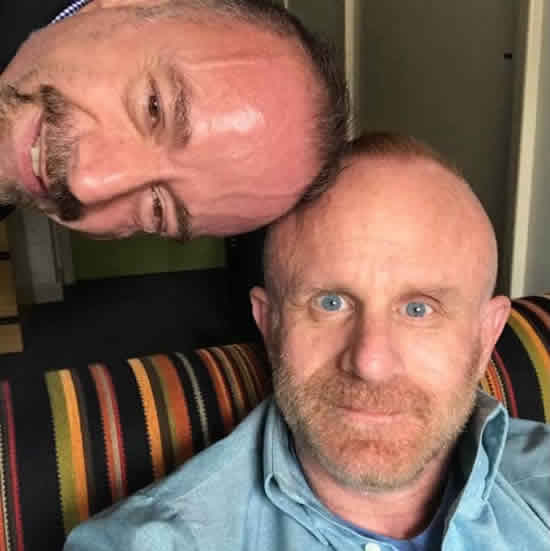Timothy Ray Brown and his partner, Tim Hoeffgen - Cape Town, South Africa - 2017